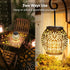2-Pack Hanging Solar Garden Lights IP65 Waterproof Warm White for Patio and Yard