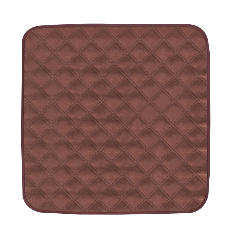 Waterproof Reusable Incontinence Pad, 51×56cm Washable Non-Slip Absorbent Mat, Multi-purpose Bed Pad for Baby, Pet, Women Period, Elderly Care, Sofa Chair Cushion, Anti-snag & Easy Clean Dark brown