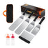 8Pcs  Professional Stainless Steel Griddle Spatula Tools With Storage Bag, Griddle Accessories Kit for Teppanyaki Flat Top Cooking，for Cast Iron BBQ Grilling Indoor Outdoor