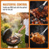 9-Piece BBQ Grill Tool Set, Stainless Steel with Storage Bag,Very suitable for camping, backyard gatherings, outdoor barbecues