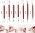 18pcs Clay Sculpting Tools, Basic Polymer Clay Pottery Carving ，Air Dry Clay Tools for Adults with Wooden Handle and Tool Bag