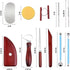 18pcs Clay Sculpting Tools, Basic Polymer Clay Pottery Carving ，Air Dry Clay Tools for Adults with Wooden Handle and Tool Bag