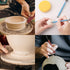 18pcs Clay Sculpting Tools, Basic Polymer Clay Pottery Carving ，Air Dry Clay Tools for Adults with Wooden Handle and Tool Bag