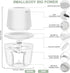 Kitchen Mixer - 400ML Large Capacity - 6 Blades Chopper - USB Rechargeable - Kitchen Must-Have for Home Use