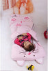 Children's Sleeping Bag 160x60cm – Cartoons, soft warm, pink