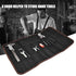 Roll-Up Case - Tool Bag - 600d Oxford Cloth - With Handle - Water-Resistant - Portable - Inner Pocket with Zipper - Easy Roll Bag - Multiple Compartments - 58 x 35 cm - Tool Pouch - Tool Roll - Black - Wear-Resistant & Durable (Without Tools)