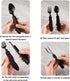 3-In-1 Camping Cutlery - Knife, Fork, Spoon - Foldable Camping Cutlery Multitool - Collapsible - Camping Cutlery - Camping Cutlery - Folding Cutlery - Gift For Men & Women