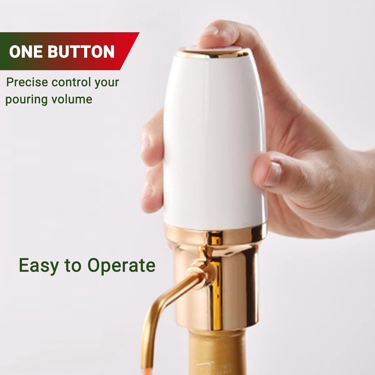 Electric One-Touch Wine Aerator and Automatic Wine Dispenser with USB Rechargeable - Best Gift for Wine Lovers