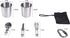 Cookware - 9-piece - for camping, outdoor, hiking, picnic, BBQ, foldable camping pans - safe and BPA - Suitable for 2-3 people camping pan set