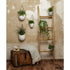 3-Pack White Ceramic Wall Pots