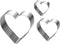 Siking Stainless Steel 4 / 6 / 8 Inch Heart Cake Ring Mold Heart Cutter Pancake Mold For Mousse Cheese Cookie Salads Onigiri (Heart) H 11- 2