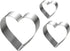 Siking Stainless Steel 4 / 6 / 8 Inch Heart Cake Ring Mold Heart Cutter Pancake Mold For Mousse Cheese Cookie Salads Onigiri (Heart) H 11- 2
