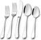 Heavy Duty Silverware Set for 8, 40-Piece Stainless Steel Flatware Cutlery Set, Thick Metal Eating Utensils Including Forks and Spoons Knife, Heavy Weight & Mirror Finish, Dishwasher Safe