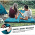 Camping Mattress Self-Inflating Lightweight Compact Single Double Attachable Inflatable Mat Navy