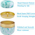 Tea Box | Tea Box - Round Tins - Vintage - 6-Pack - 10 oz Tea Box Loose Tea | Vintage style storage containers for loose tea and herbs, coffee beans, spices, and sugar - Style B