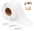 White self-adhesive labels - 1000 sheets - Label stickers - Freezer labels - Printing paper - 6x3cm - Date labels - Writable labels - Best before and canning labels