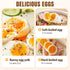 Electric Egg Boiler - Egg Boiler 6 Eggs - Made of Stainless Steel - Intelligent Steamer with Automatic Shut-Off