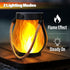 1/2/4 Pack Solar Garden Lights with Flame Effect - Waterproof Hanging Lanterns with USB Charging, Halloween and Garden Decoration (Four-piece set)