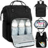 Diaper bag/backpack - Multifunctional baby diaper bag (large) - Black
