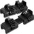 Adjustable Kids' Skates - Double Blade for Stability - With Straps & Shoe Size 16-21 - Black