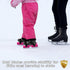 Adjustable Kids' Skates - Double Blade for Stability - With Straps & Shoe Size 16-21 - Blue