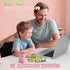 1000x Digital Children's Microscope - With 2 Inch IPS Screen & 8 LED Lights - Handy & Easy to Use for Nature Research - Pink