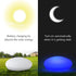Solar Garden Light Outdoor Glow Cobblestone Shape Lamp Garden Decor Light - White & RGB Light Waterproof Landscape Night Light for Lawn/Patio/Path 1 pc.