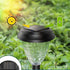1 Pack Solar Powered LED Garden Stake Light, Waterproof Outdoor Pathway Lamp for Lawn, Patio, Driveway and Garden, Black