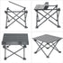 Roll Up Camping Table with Carry Bag, Lightweight Aluminium Table for Picnics, BBQs, Travel and Camping, Black, 39.9 x 34.8 x 27.9 cm