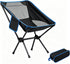 Portable Folding Camping Chair with Carry Bag, Breathable Mesh Outdoor Seat for Hiking, Beach Trips, Picnics, Parks and Home Use, Black