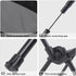Portable Folding Camping Chair with Carry Bag, Breathable Mesh Outdoor Seat for Hiking, Beach Trips, Picnics, Parks and Home Use, Black