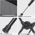 Portable Folding Moon Chair with Carry Bag, Lightweight Aluminium Outdoor Seat for Camping, Hiking, Beach, Fishing and Picnics, Black