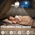 Rechargeable Camping Fan with Light and Remote, Portable Hanging Tent Fan with 3 Speeds, 3 Light Modes and Timer for Travel and Outdoors