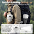 Rechargeable Camping Fan with Light and Remote, Portable Hanging Tent Fan with 3 Speeds, 3 Light Modes and Timer for Travel and Outdoors