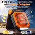 Four Function Solar Camping Fan with LED Light and Compass, Rechargeable Portable Tent Fan with 4 Speeds and 3 Timer Settings