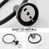 Towel Holder for Bathroom Wall Towel Ring, Stainless Steel Hand Towel Holder Heavy-Duty Towel Hanger for Bath, Kitchen, Matte Black