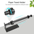 Under Cabinet Paper Towel Holder with Adjustable Damper, One-Hand Easy Tear Wall Mount for Kitchen or Bathroom, Black