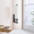 Under Cabinet Paper Towel Holder with Adjustable Damper, One-Hand Easy Tear Wall Mount for Kitchen or Bathroom, Black