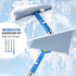 11 L Window Cleaning Kit with Bucket, Squeegee and Microfibre Scrubber for Home, Outdoor, Car and Commercial Glass, Blue, 163 cm
