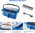 11 L Window Cleaning Kit with Bucket, Squeegee and Microfibre Scrubber for Home, Outdoor, Car and Commercial Glass, Blue, 163 cm