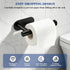 2 Pack Adhesive Toilet Paper Holders, No-Drill Waterproof Rustproof Stainless Steel Wall Mount Tissue Holders for Bathrooms, Matte Black