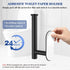2 Pack Adhesive Toilet Paper Holders, No-Drill Waterproof Rustproof Stainless Steel Wall Mount Tissue Holders for Bathrooms, Matte Black
