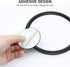 Adhesive Hand Towel Ring, Heavy-Duty Stainless Steel Wall-Mount Towel Holder for Bathroom and Kitchen, No-Drill Installation, Matte Black