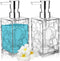 2 Pack Clear Acrylic Soap Dispensers, Rust-Resistant Pump Bottles for Hand Soap, Lotion, Shampoo and Dish Soap, Clear