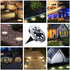16 Pack Solar Ground Lights, Waterproof In-Ground Landscape Lights for Garden Paths, Lawns, Patios and Walkways, White Light, 12 cm Diameter