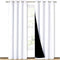 2 Pack 100% Blackout Curtains for Bedroom, Thermal Insulated Grommet Drapes for Light and Heat Blocking, Nursery and Living Room, White, 213 cm