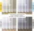 2 Pack White Sheer Curtains, Lightweight Grommet Window Drapes with Light Filtering for Bedroom and Living Room, White, 137 x 213 cm