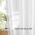 2 Pack White Sheer Curtains, Lightweight Grommet Window Drapes with Light Filtering for Bedroom and Living Room, White, 137 x 213 cm