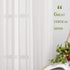 2 Pack White Sheer Linen Curtains, Grommet Light-Filtering Window Drapes for Bedroom and Living Room, White, 132 x 213 cm