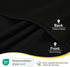 2 Pack 100% Blackout Curtains for Bedroom, Thermal Insulated Grommet Drapes for Living Room and Light Blocking, Black, 132 x 213 cm